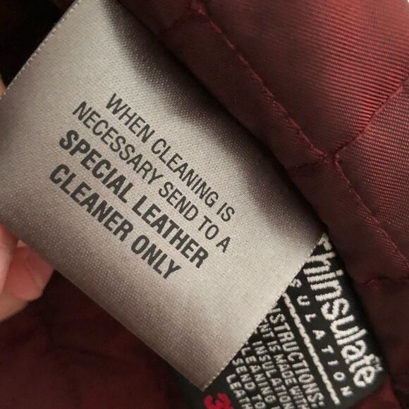 Vintage 90s Wilson's Leather Jacket 3M Thinsulate Quilt Lined women plus sz 2X - Picture 9 of 15